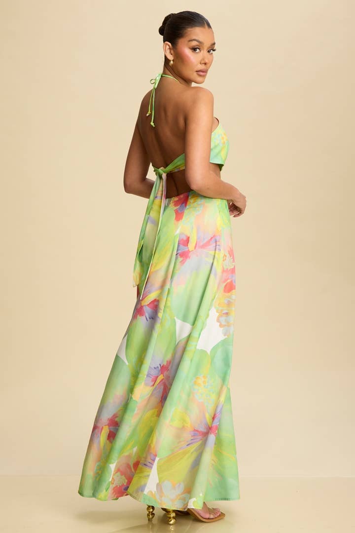 KELLYS SUNSET DRESSES VIOLA MAXI HALTER DRESS