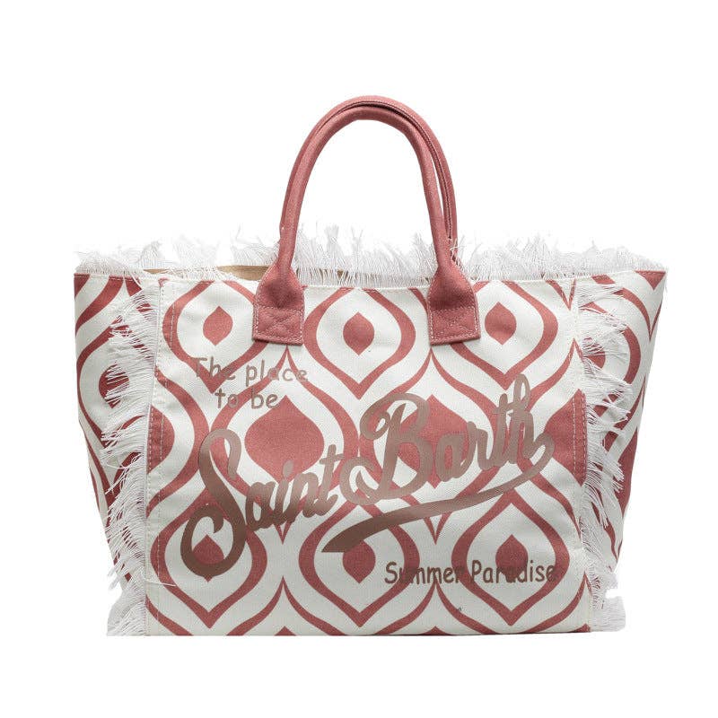 Tassel large-capacity beach handbag shoulder bag