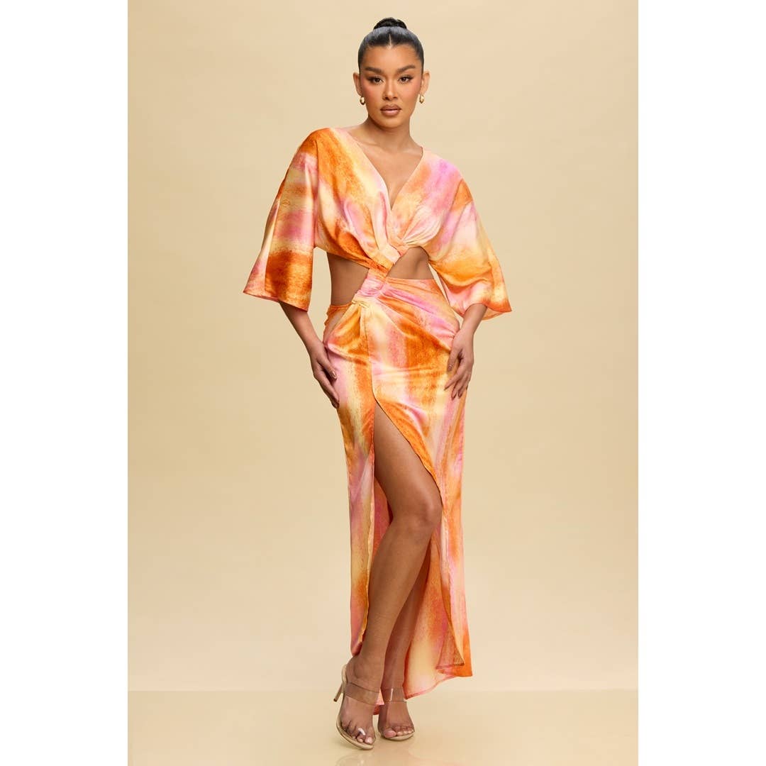 KELLYS SUNSET MIRA SCRUCH FRONT DRESS