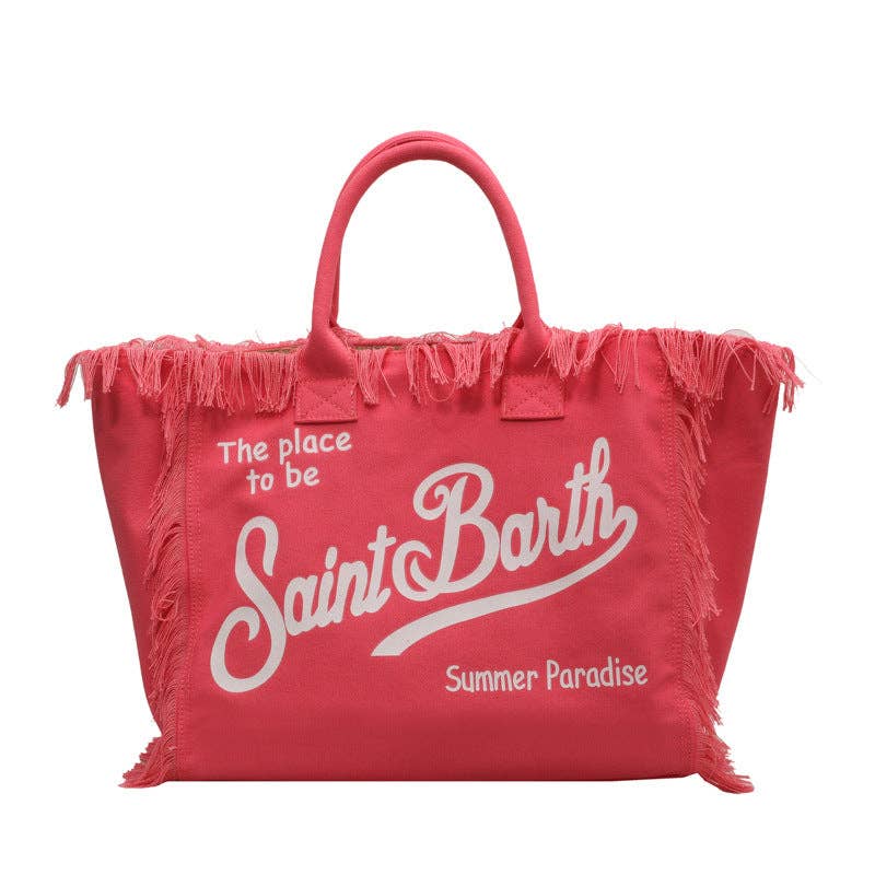 Tassel large-capacity beach handbag shoulder bag