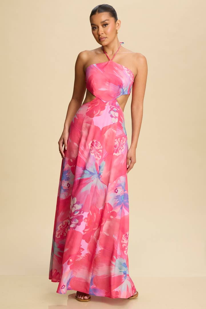 KELLYS SUNSET DRESSES VIOLA MAXI HALTER DRESS