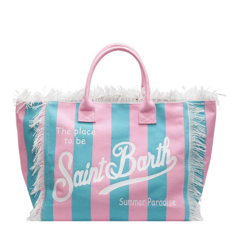 Tassel large-capacity beach handbag shoulder bag