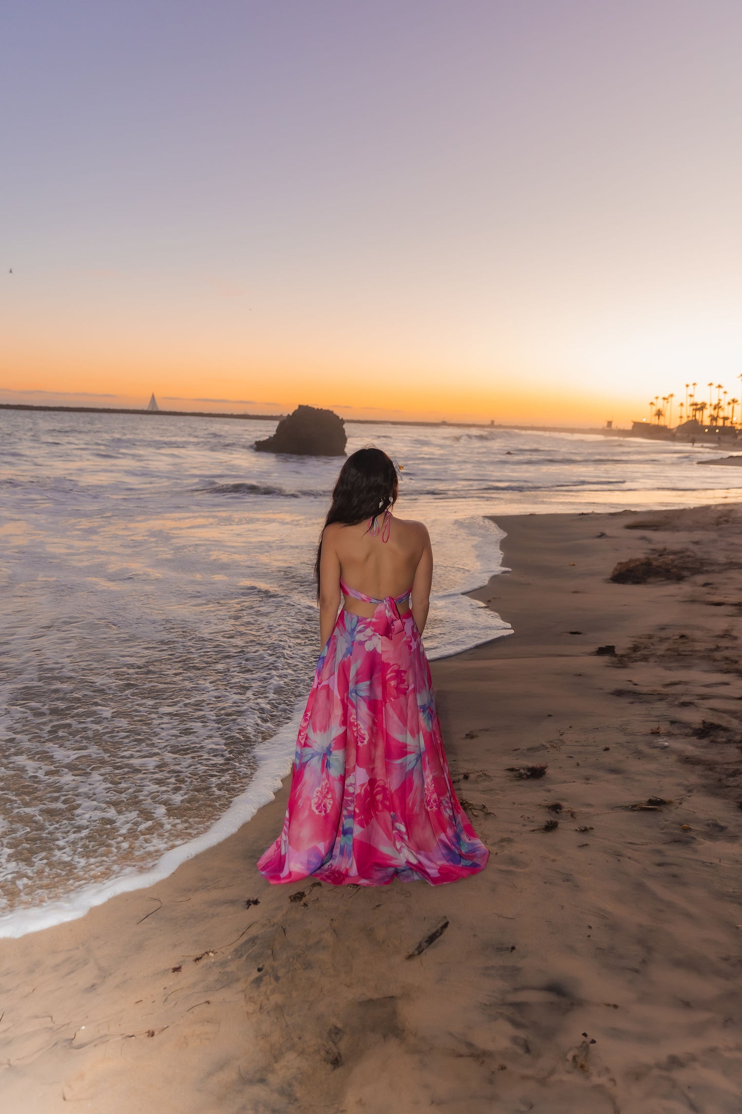 KELLYS SUNSET DRESSES VIOLA MAXI HALTER DRESS