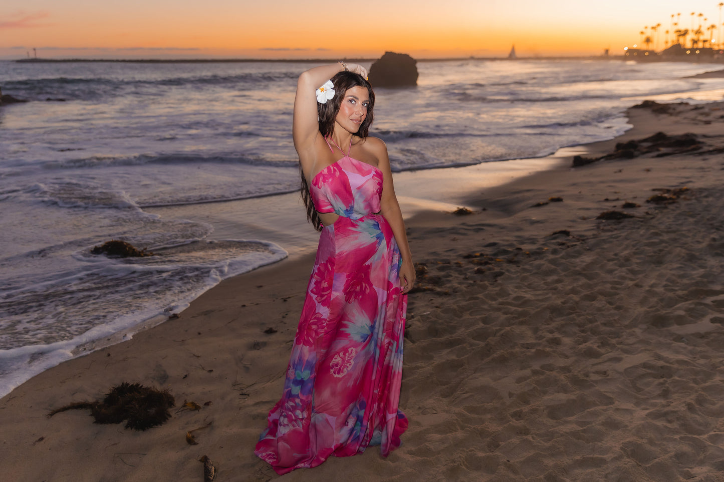 KELLYS SUNSET DRESSES VIOLA MAXI HALTER DRESS