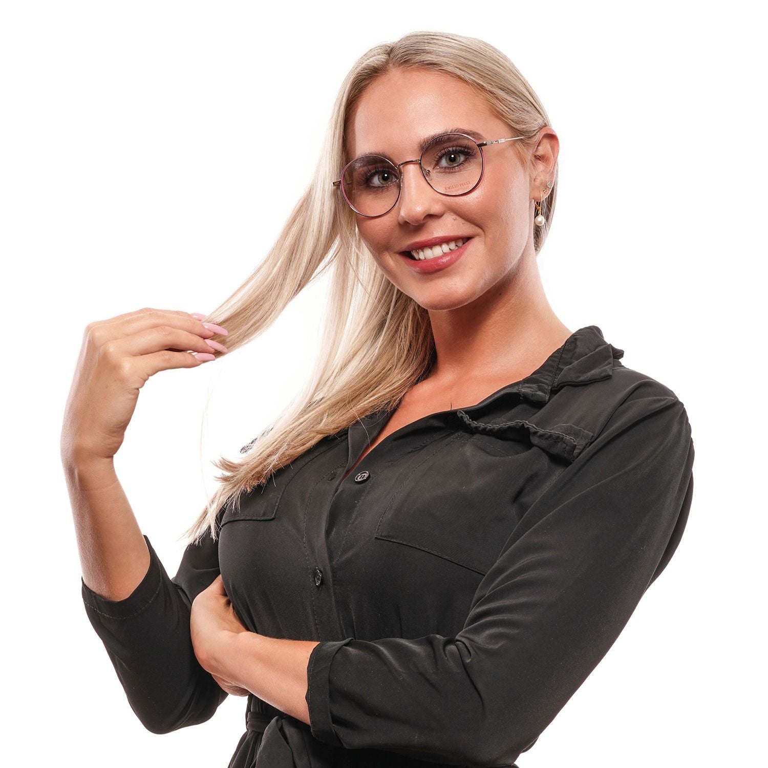 Gray Women Glasses Frame