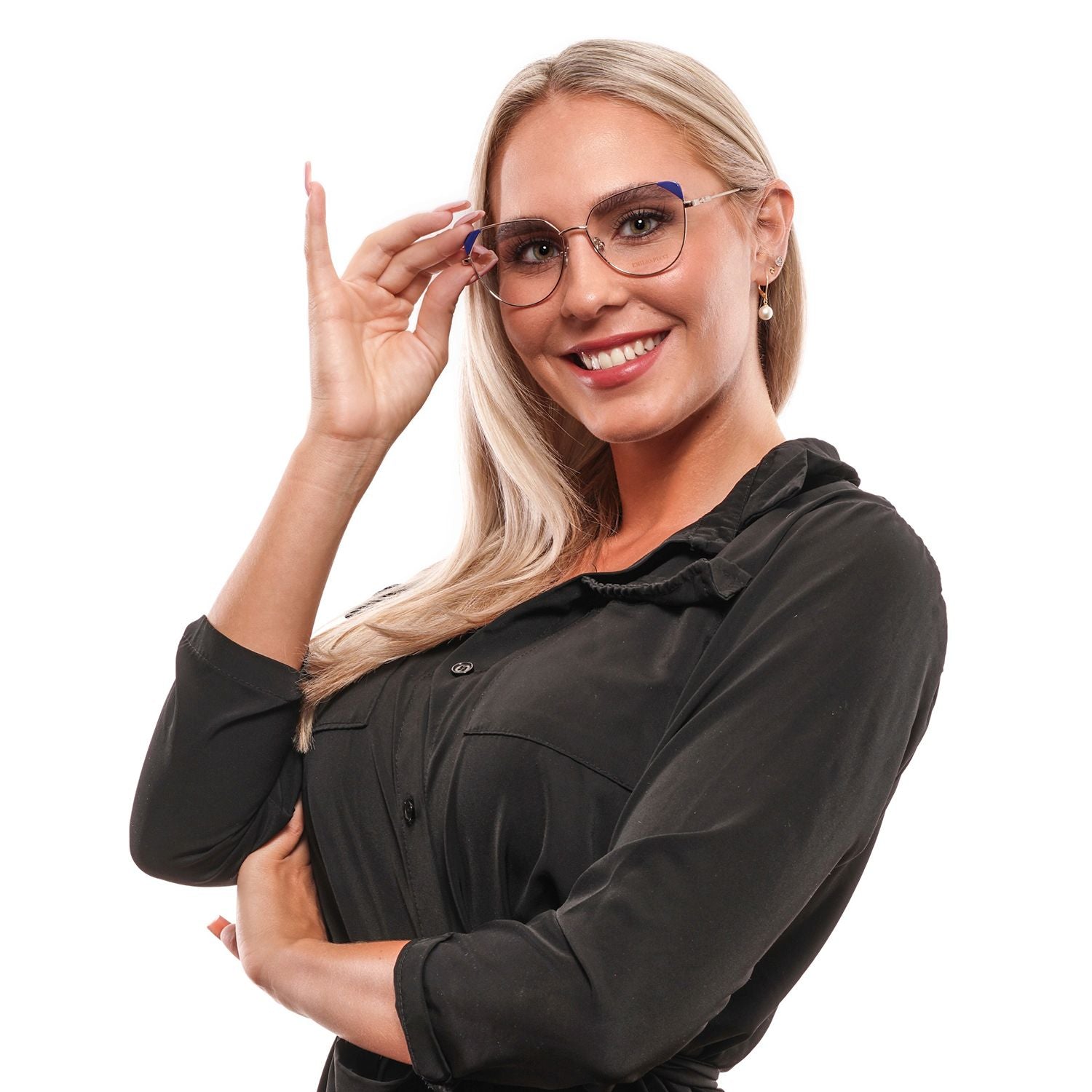 Gold Women Glasses Frame