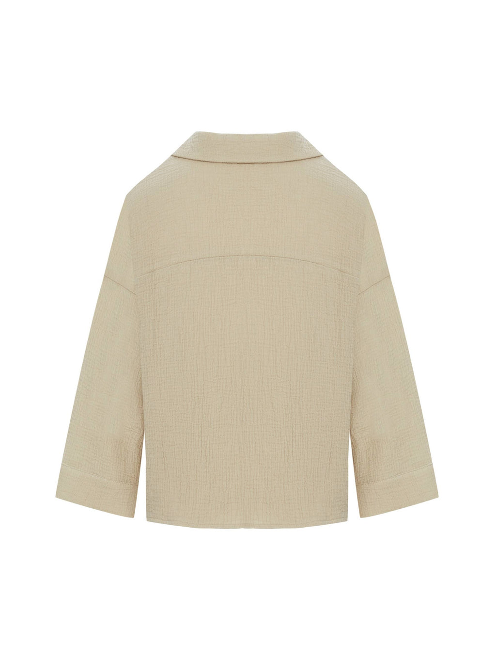 Turkish Handloomed Echo Mini Shirt - Oatmeal