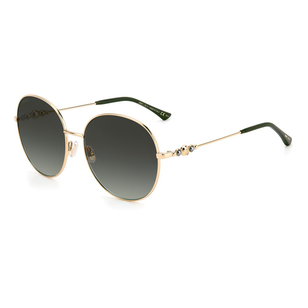 Green Stainless Steel Sunglasses