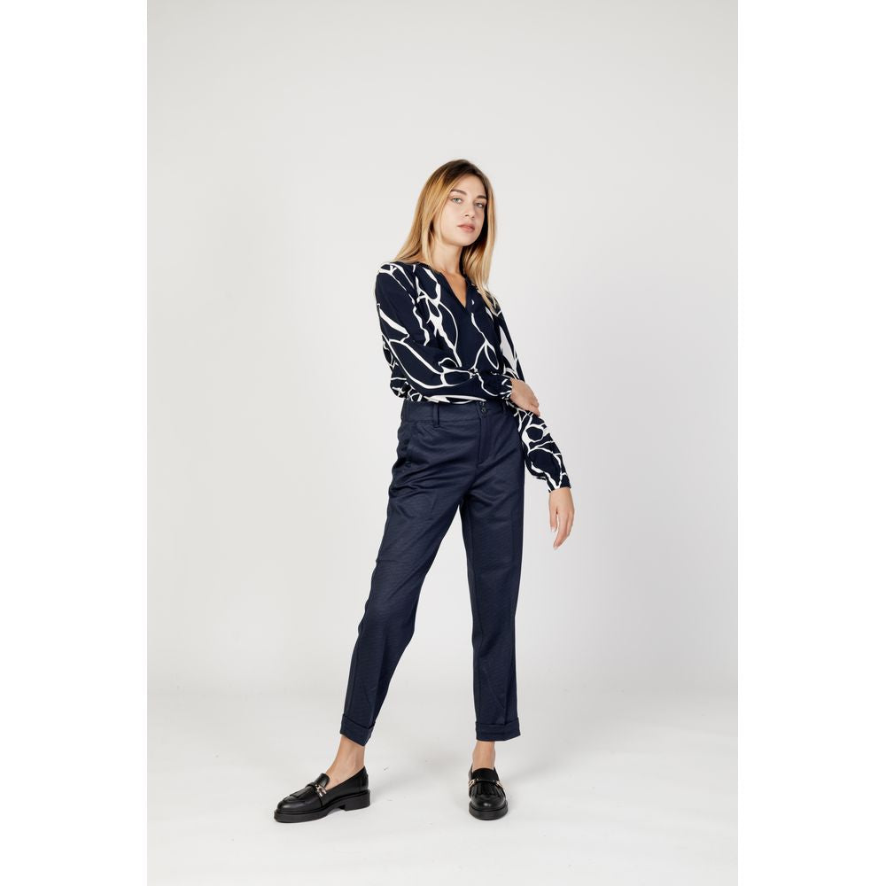 Blue Viscose Pant