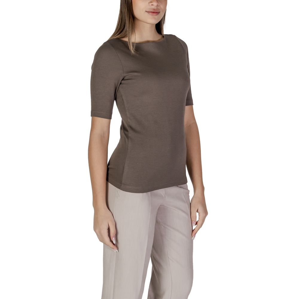 Brown Cotton T-Shirt