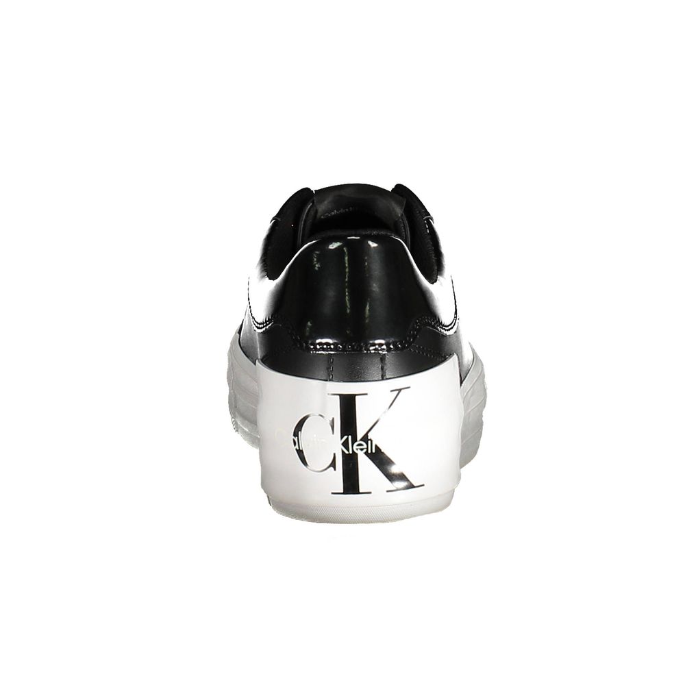 Black Polyester Sneaker
