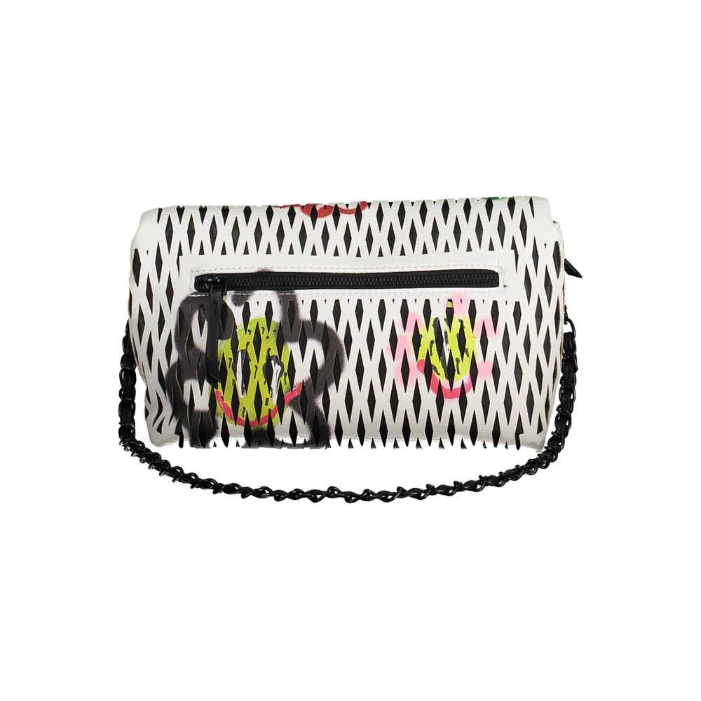 White Polyethylene Women Handbag