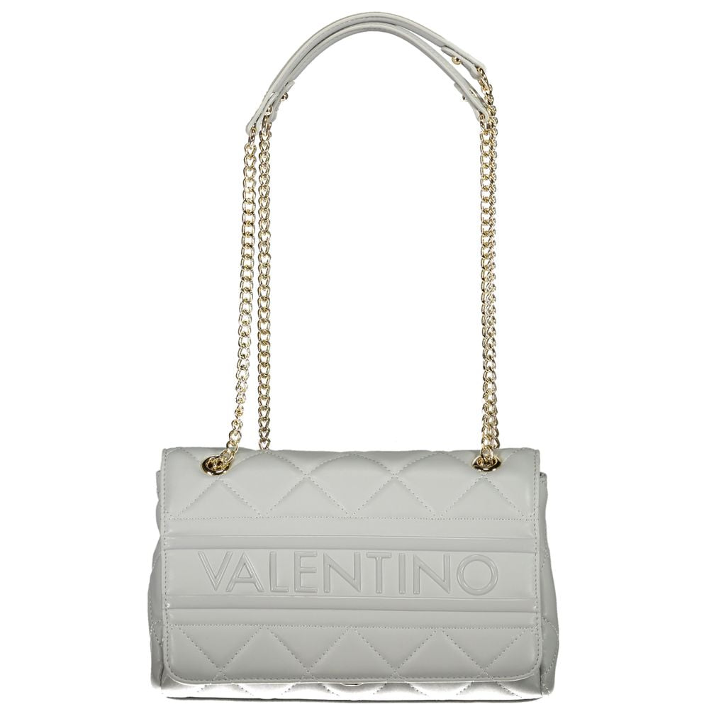 Gray Polyethylene Women Handbag