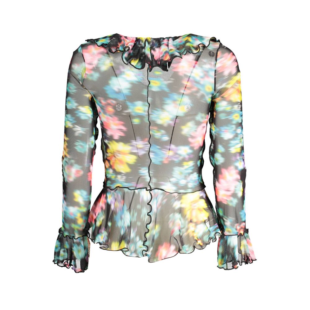 Black Polyester Women's T-Shirt