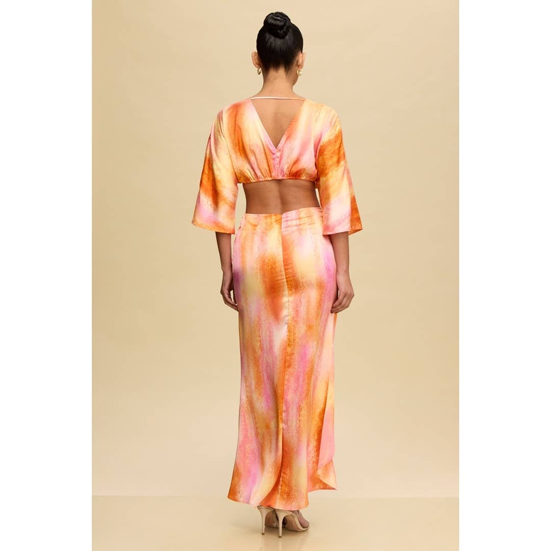 KELLYS SUNSET MIRA SCRUCH FRONT DRESS