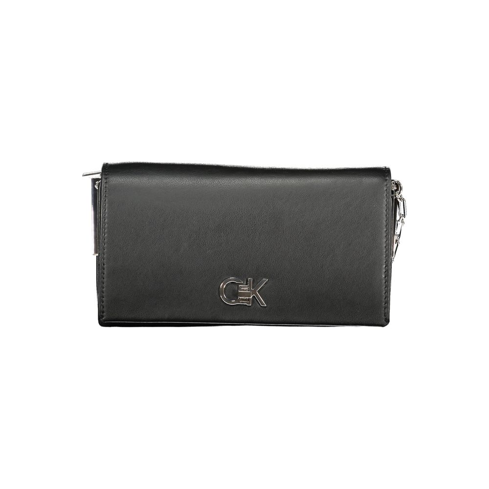 Black Polyester Handbag