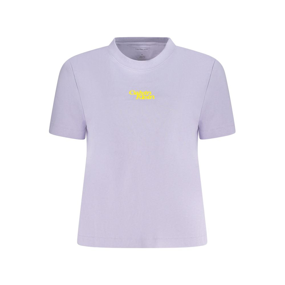 Purple Cotton Women T-Shirt