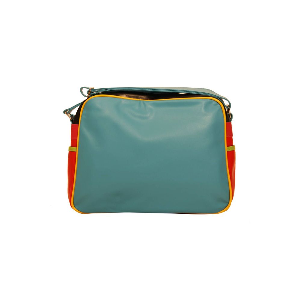 Blue Synthetic Handbag