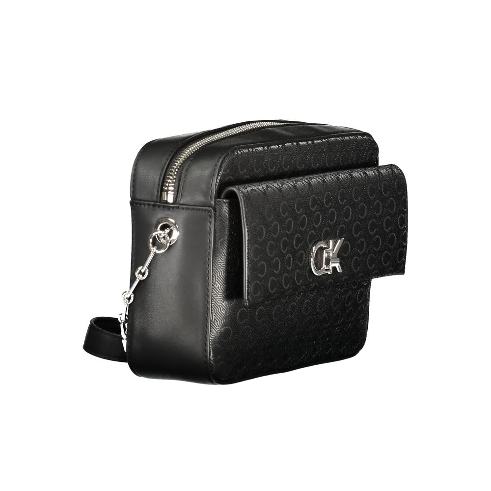 Black Polyester Handbag