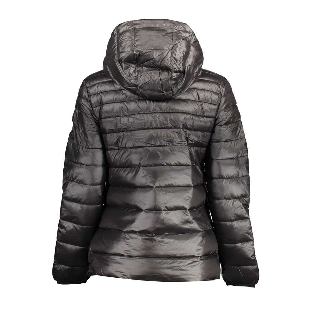 Black Nylon Jackets & Coat