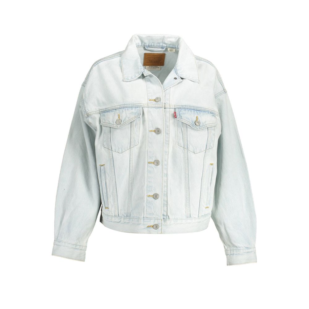 Blue Cotton Jackets & Coat