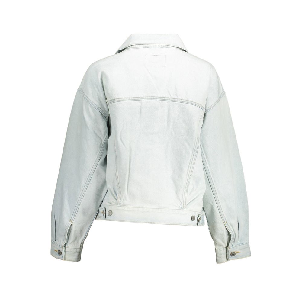 Blue Cotton Jackets & Coat