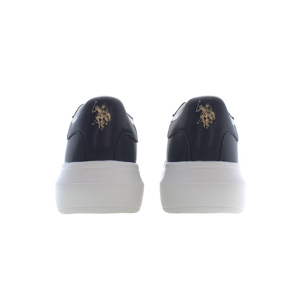Blue Polyester Sneaker