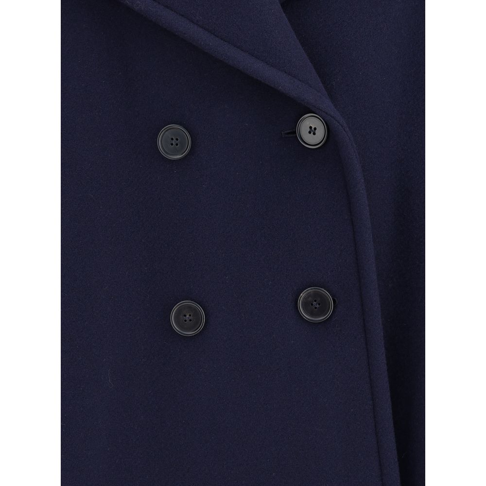 Oversized double breasted wool Coat