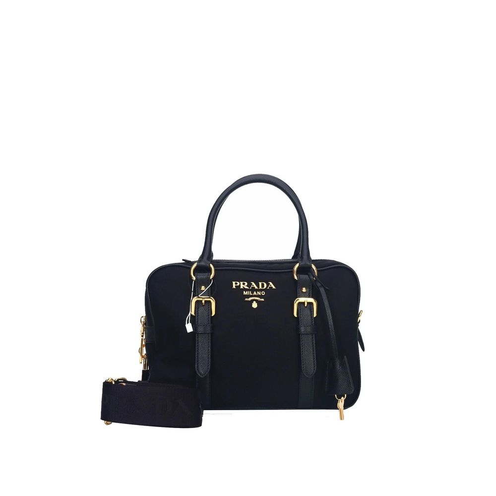 Logo Nylon Top Hand Bag