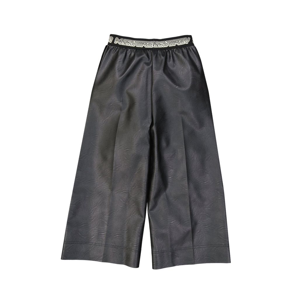Cropped Leather Effect Pants