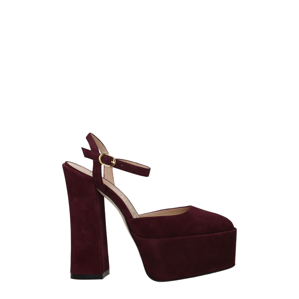 Red Leather Platforms