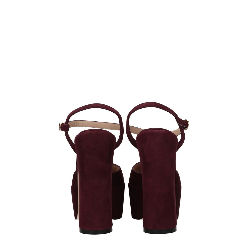 Red Leather Platforms