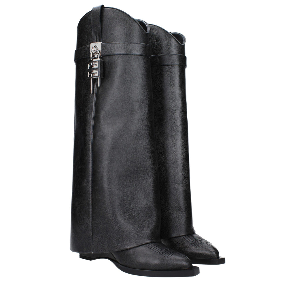 Black Leather Boots