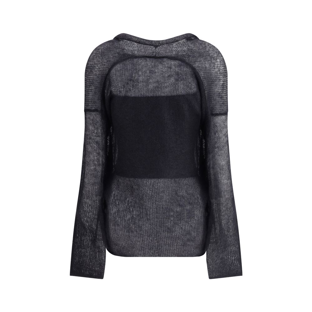 Double-breasted cardigan and top in a wool and mohair blend Twin-set