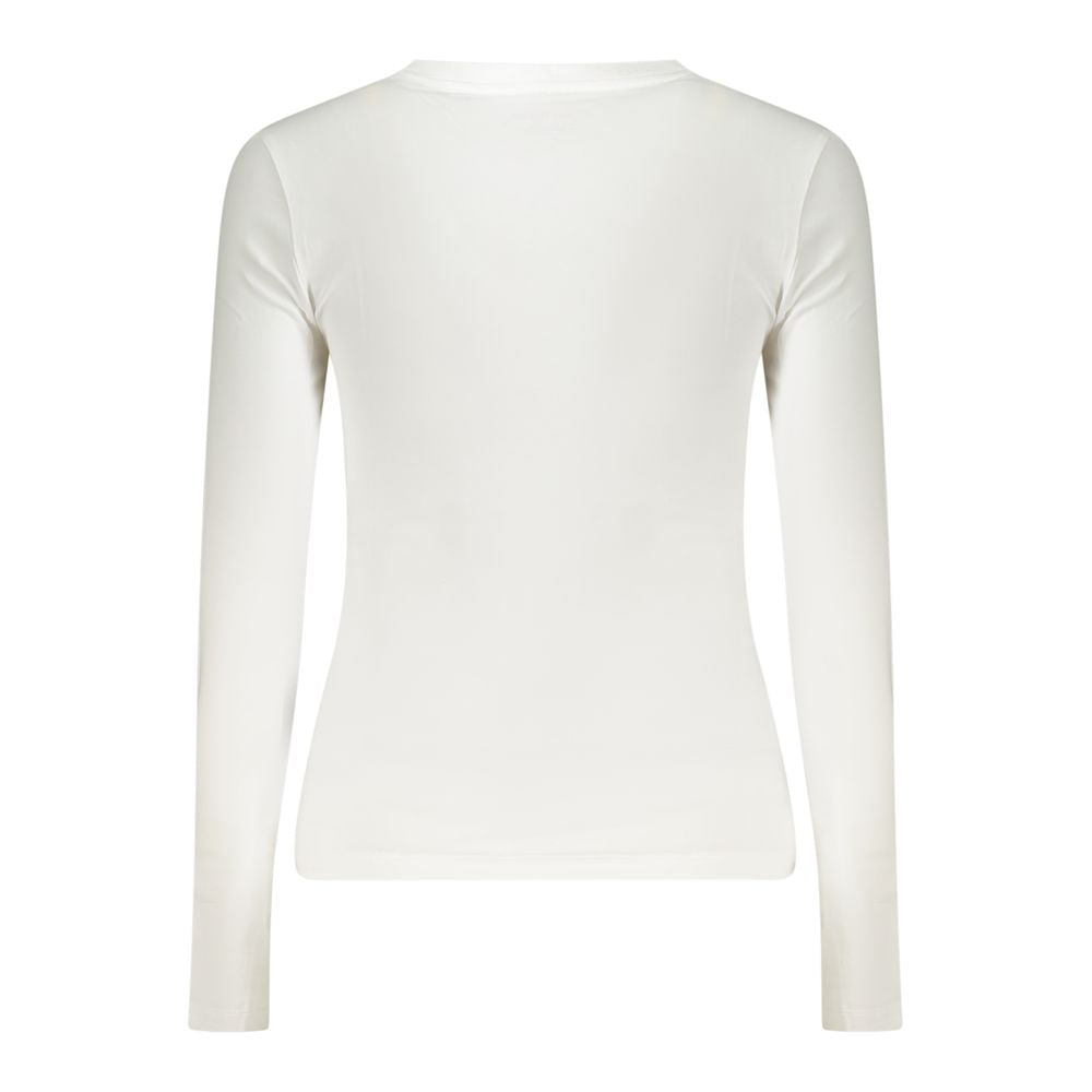 White Cotton Women T-Shirt