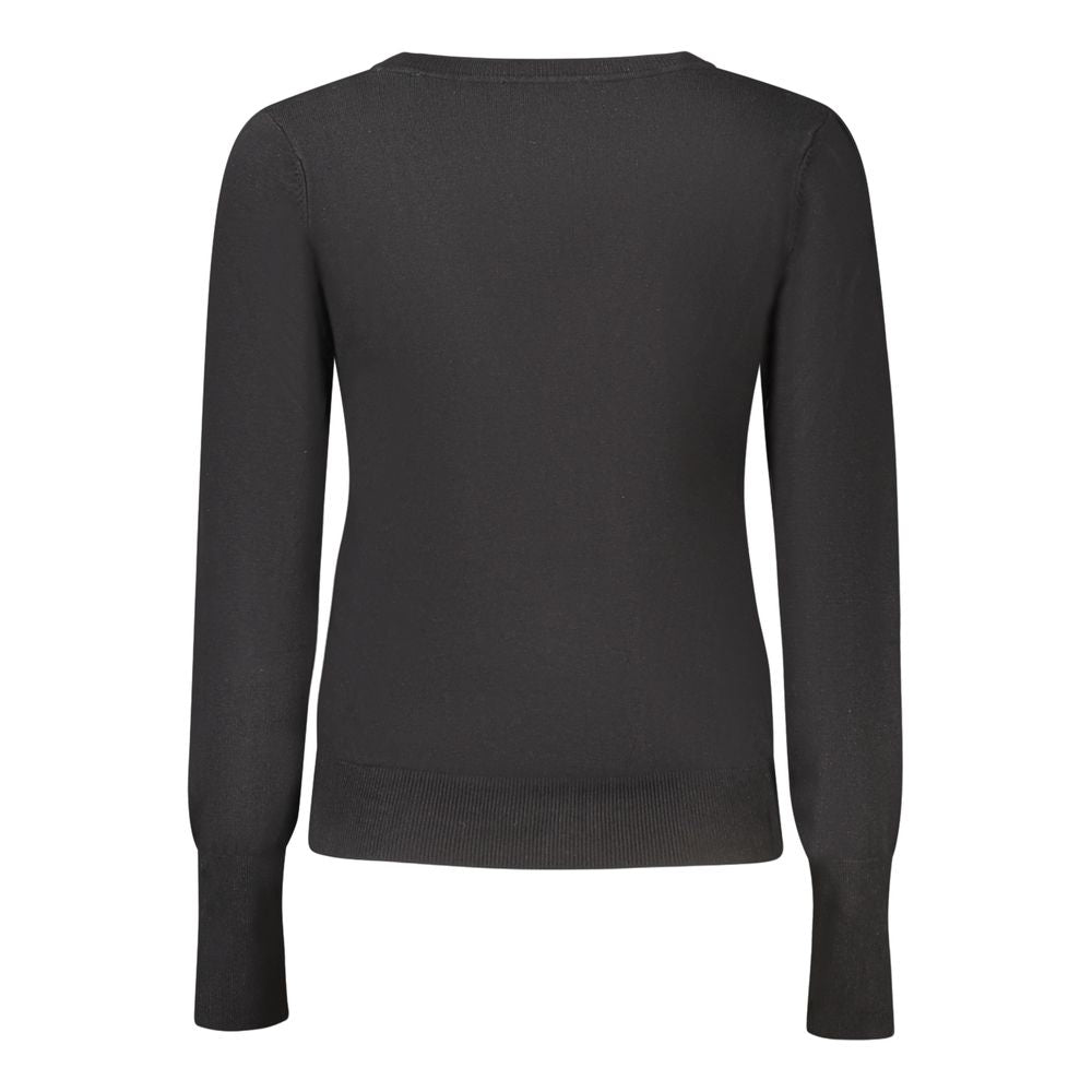 Black Viscose Women Cardigan