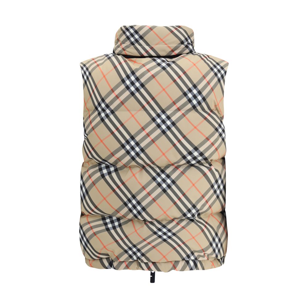 Check vest Down Jacket