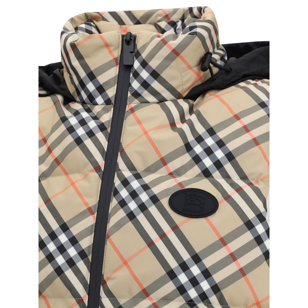Check vest Down Jacket