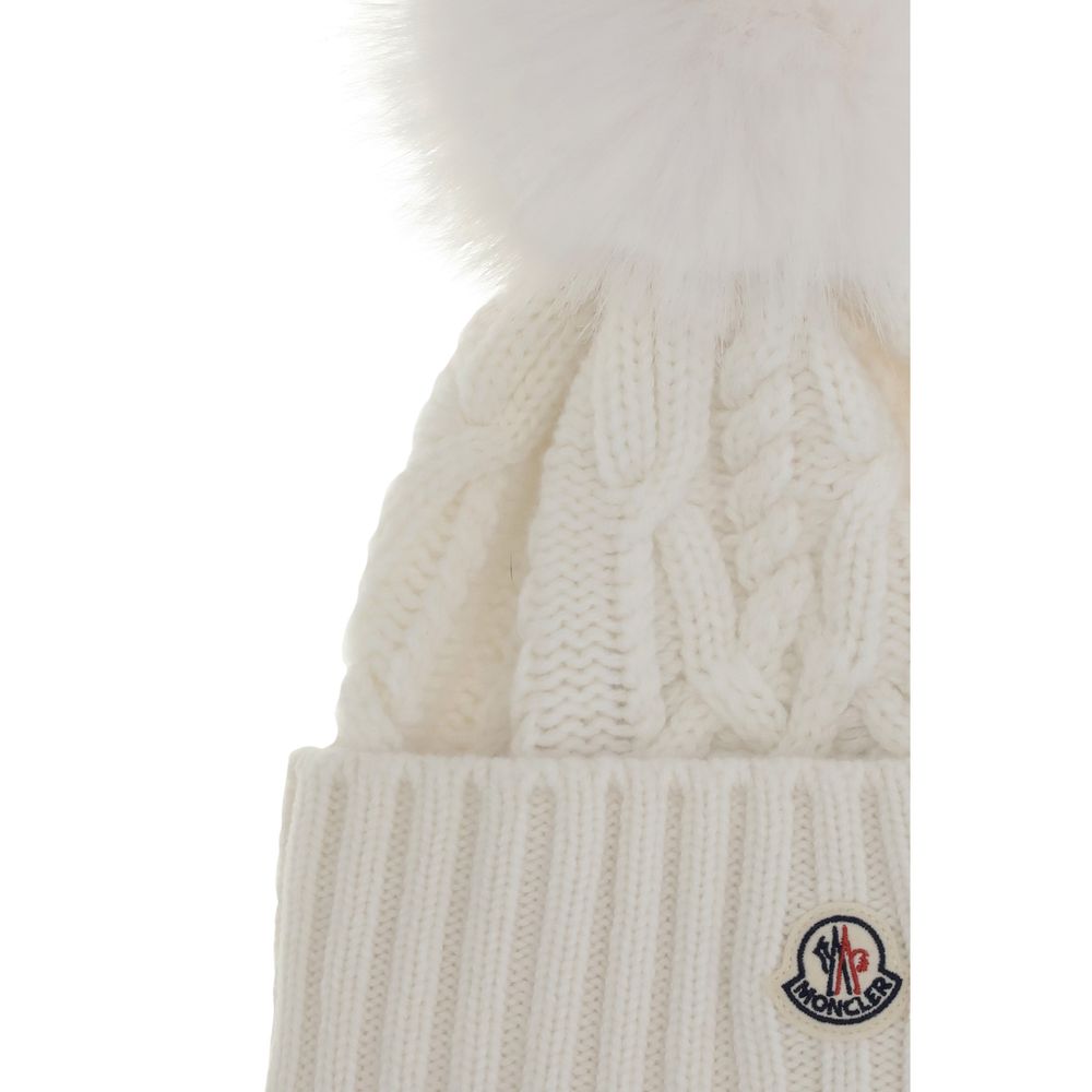 Cashmere blend Hat with pom-pon