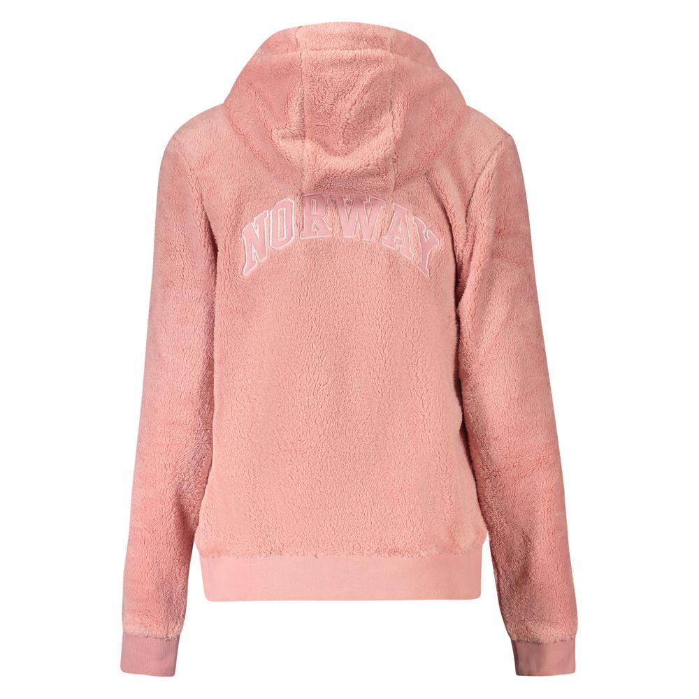 Pink Polyester Women Jacket