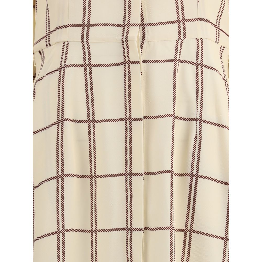 Checked midi Dress