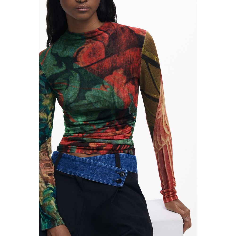 Green Viscose Women Sweater