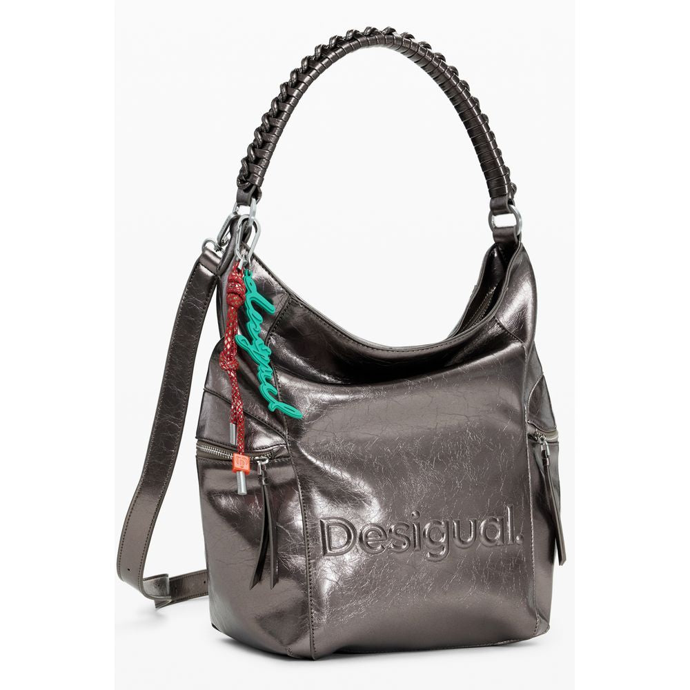 Bronze Polyethylene Women Backpack