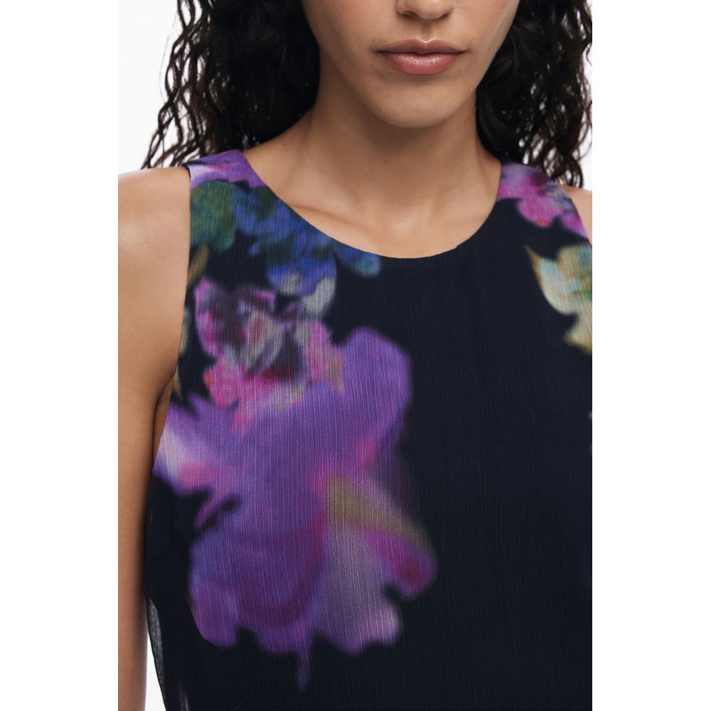 Black Polyester Women Dress