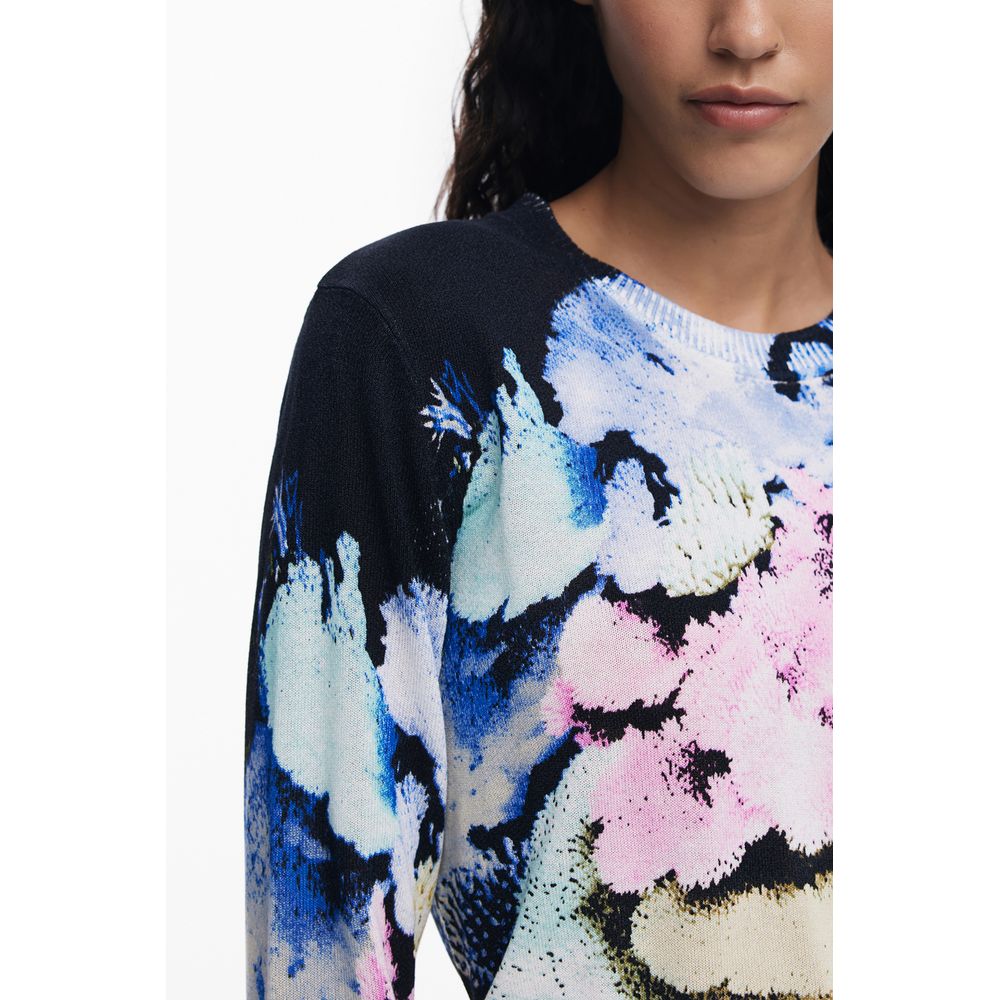 Black Linen Women Sweater
