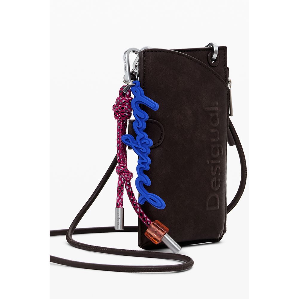 Brown Polyethylene Women Wallet