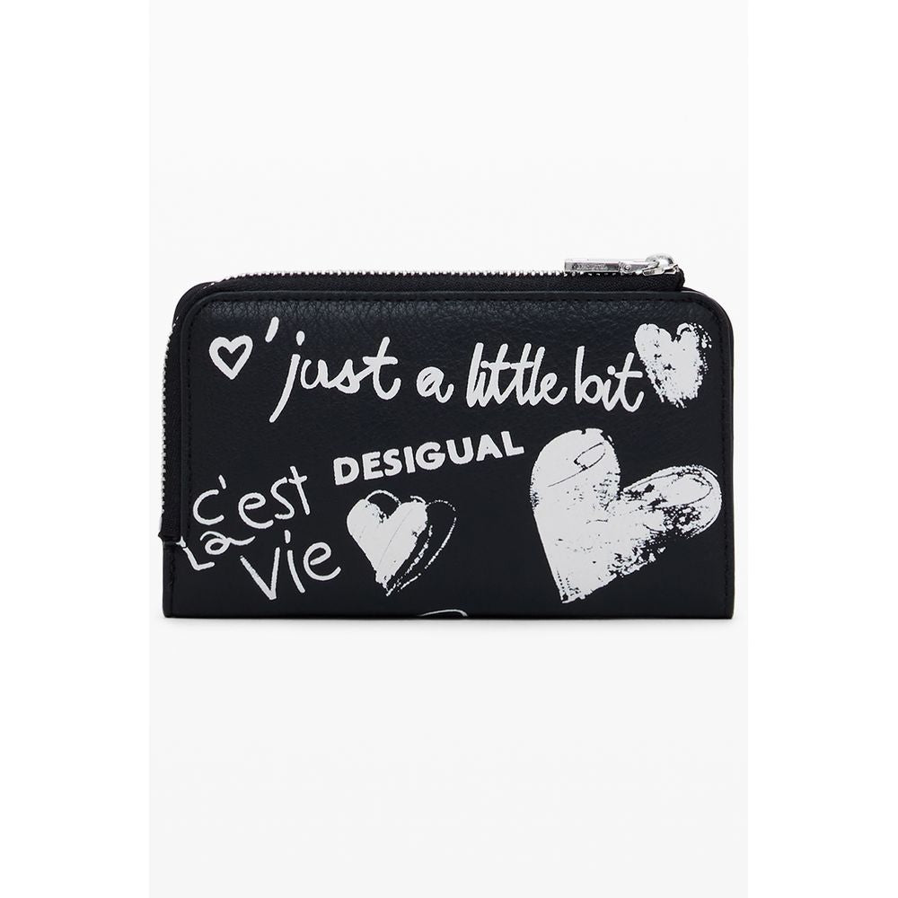 Black Polyethylene Women Wallet