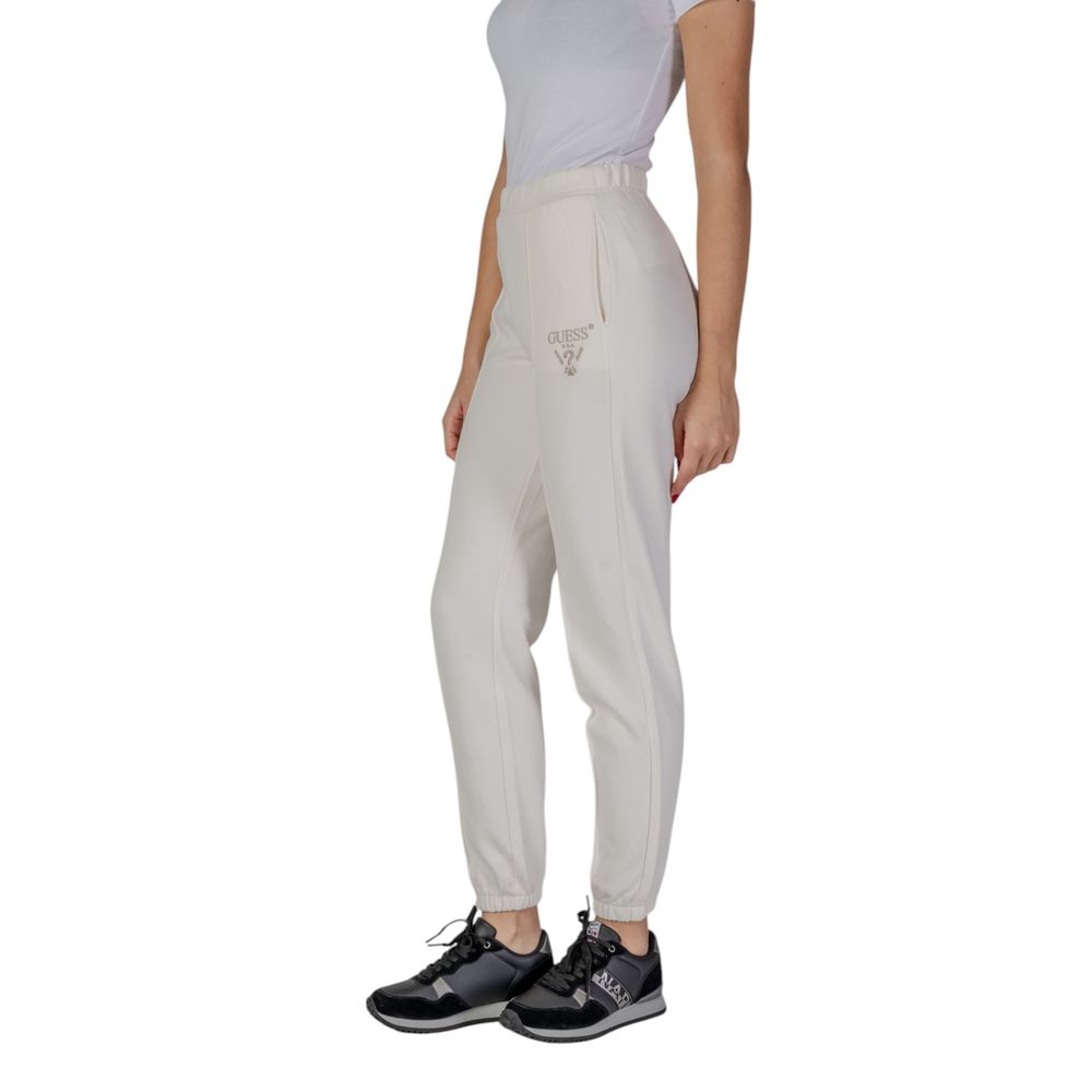 Cream Polyester Joggers Workout Pant