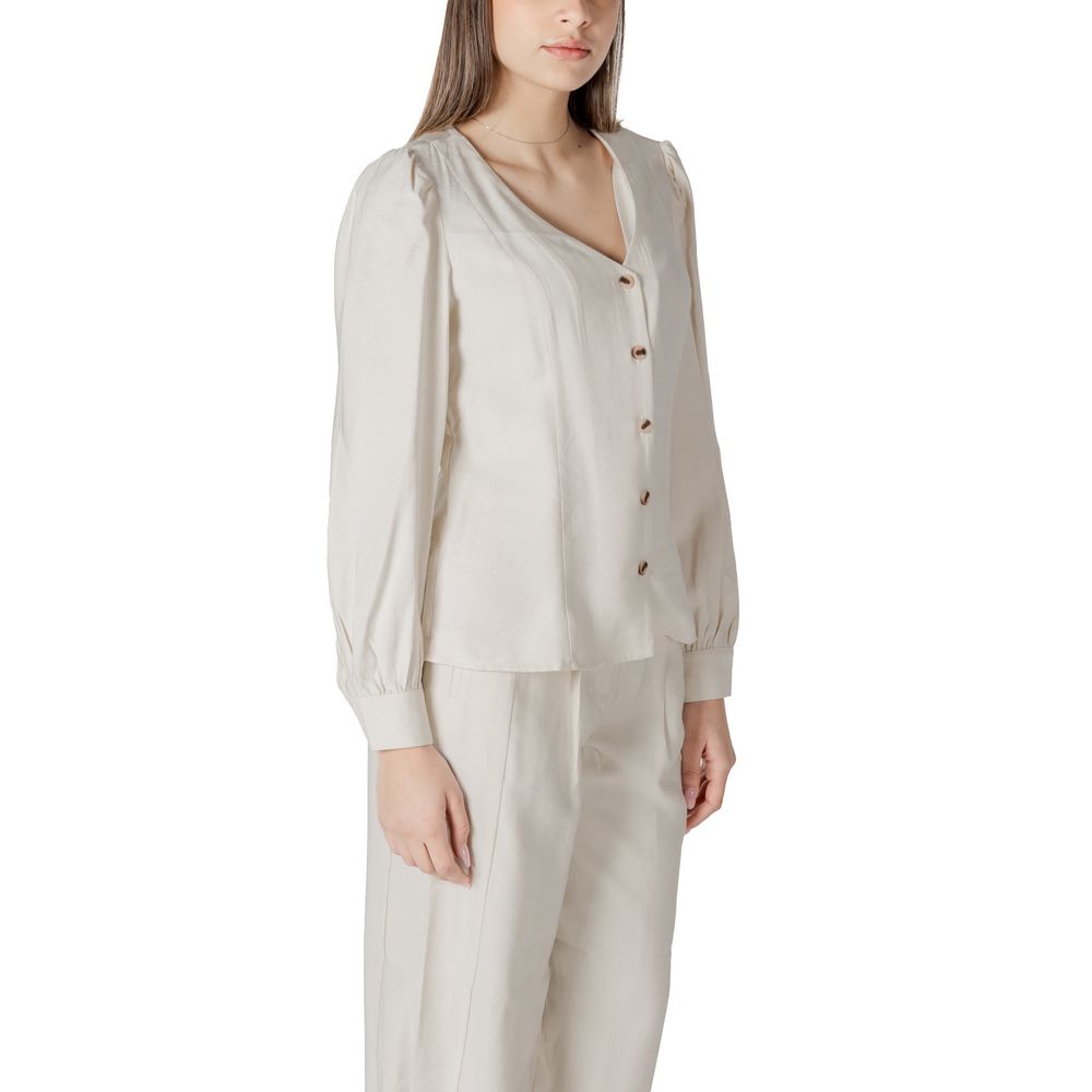 Cream Viscose Top
