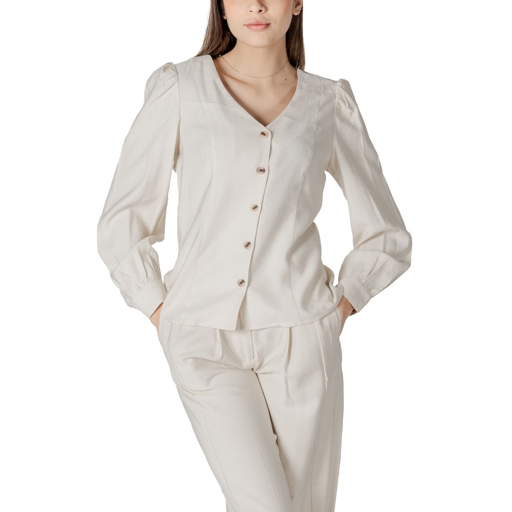 Cream Viscose Top